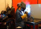  Pictured is a female welder. Abilene will host a media conference and open house on Monday, April 7 from 1:30-2:30 p.m. in the Cisco College Industrial Center Welding Lab 717 E. Industrial Blvd., Abilene. 