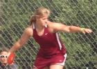 Skyi Rhyne is preparing to let the discus fly for a persoanl best.