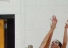 Leighann Elder (20) gets up over the Hico defenders for a post shot.