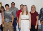 Eastland Civic & Garden Club Scholarship Recipients and Family Members (L to R) Jaxon Stone, Mary Warford, Julie Joiner, Samuel Joiner, Kael Joiner, Gist Jentho, Hope Jentho, Kathy Jentho, J.D.  offee, Jenny Coffee, and Clint Coffee.