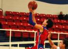 Flavio Herrera (1) goes up for a lay-up in the Hot Hoops Tourney.