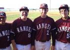 2014 Ranger Bulldogs Baseball seniors (L to R) Cristian Delatorre, Dylan Ingram, Scott Thompson and Dom Flores.