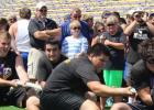 Tug of War - left to right - Austin Waggoner, Oscar Rodriguez, Simon Fuentes, Bailey Edwards, and Zane Louis (not pictured).