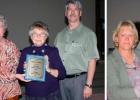 Outstanding Citizen of the Year is Barbara Medley, pictured with Betty
Williams, Judy Green, and Greg Whitten.Outstanding Business of the Year - Hardwick Nursery, Jana and Mike Hardwick.