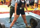 Abby Kunkel, Ranger’s powerlifting ace, is set to lift.